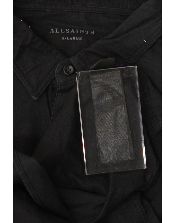 Cămașă bărbați ALL SAINTS XL bumbac negru