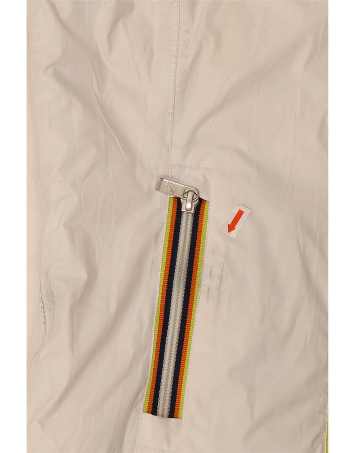 Jachetă căptușită reversibilă cu glugă K-WAY pentru fete 8-9 ani poliamidă albă