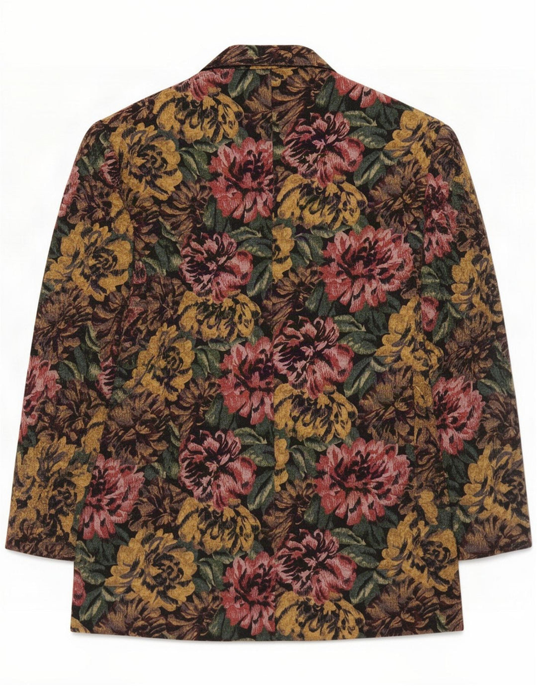 Vintage Womens 2 Button Blazer Jacket UK 12 Medium Multicolor Floral