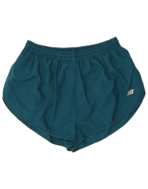 Pantaloni scurți sport New Balance pentru femei UK 8 Small Green Poliester
