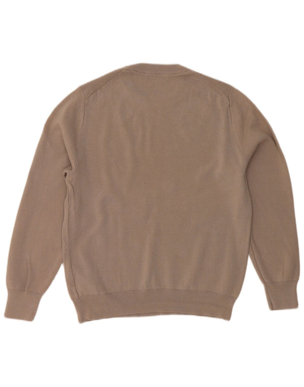 Pulover pentru damă ZARA cu gât roșu, bumbac, gri mediu, UK 14