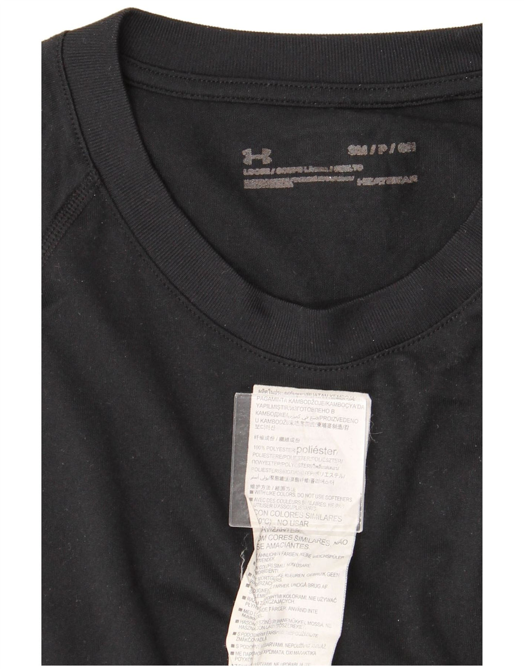 UNDER ARMOUR Bărbați Heat Gear Tricou Top Mic Poliester Negru