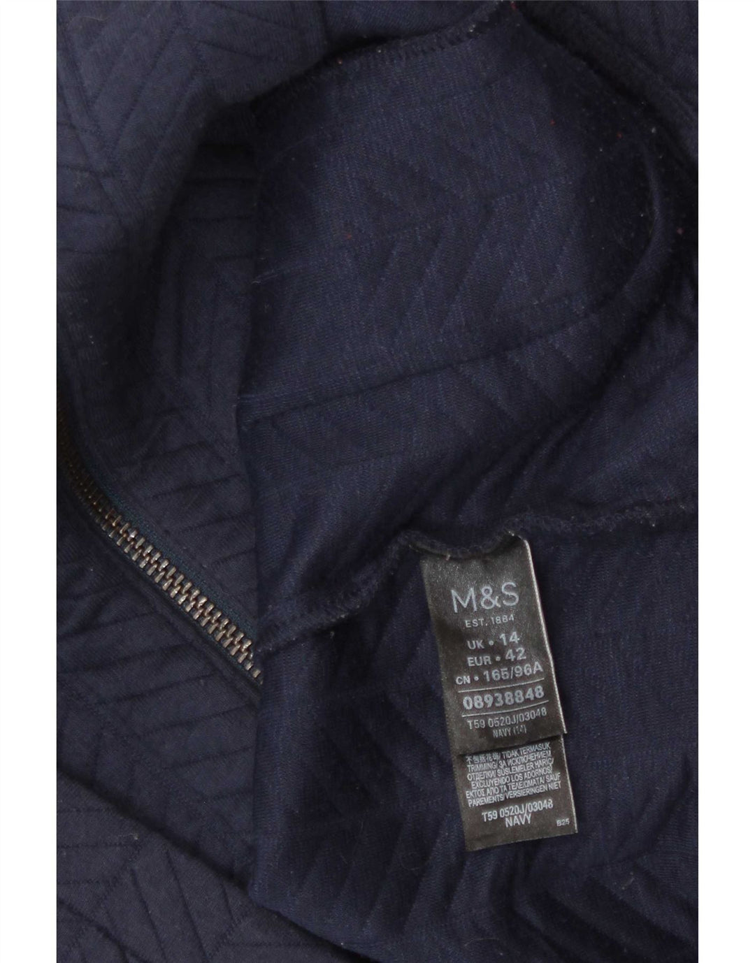 Marks & Spencer pentru femei Blazer Jacket UK 14 Medium Bleumarin Poliester