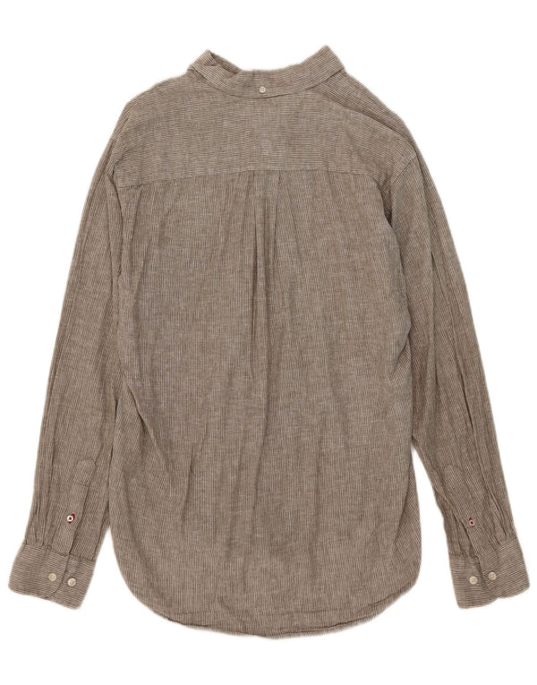 Cămașă pentru bărbați Tommy Hilfiger Slim Fit, mare, gri, bumbac cu dungi