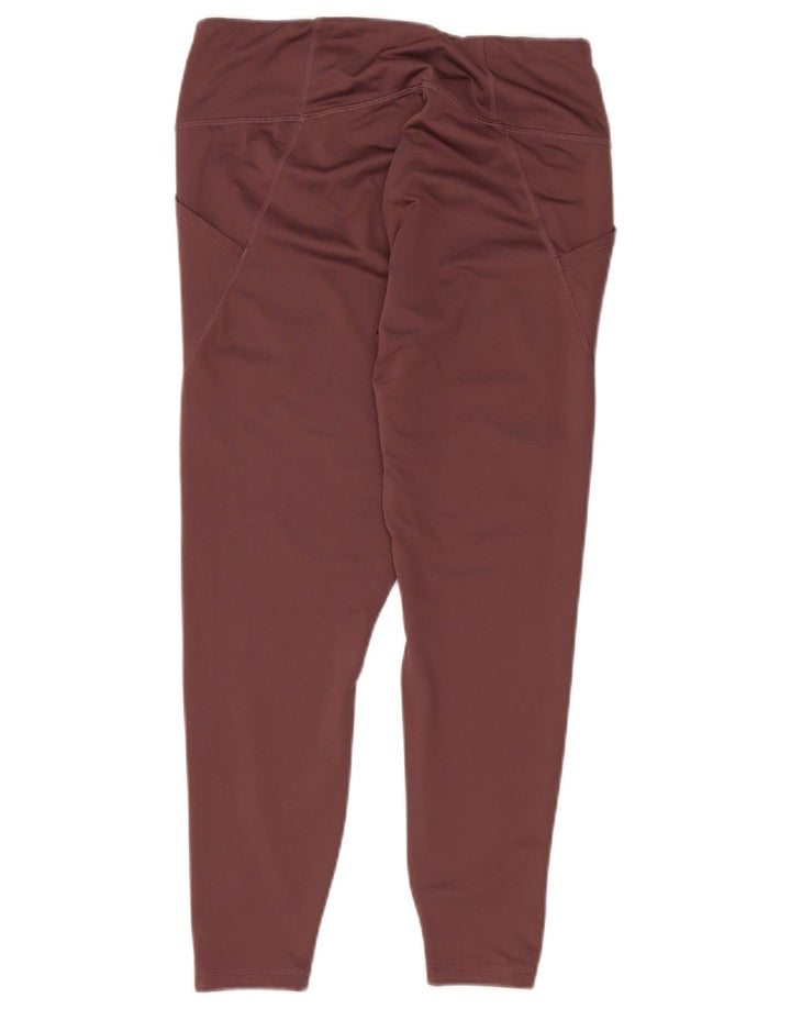 Leggings crop pentru femei PUMA UK 16 Poliester burgundy mare