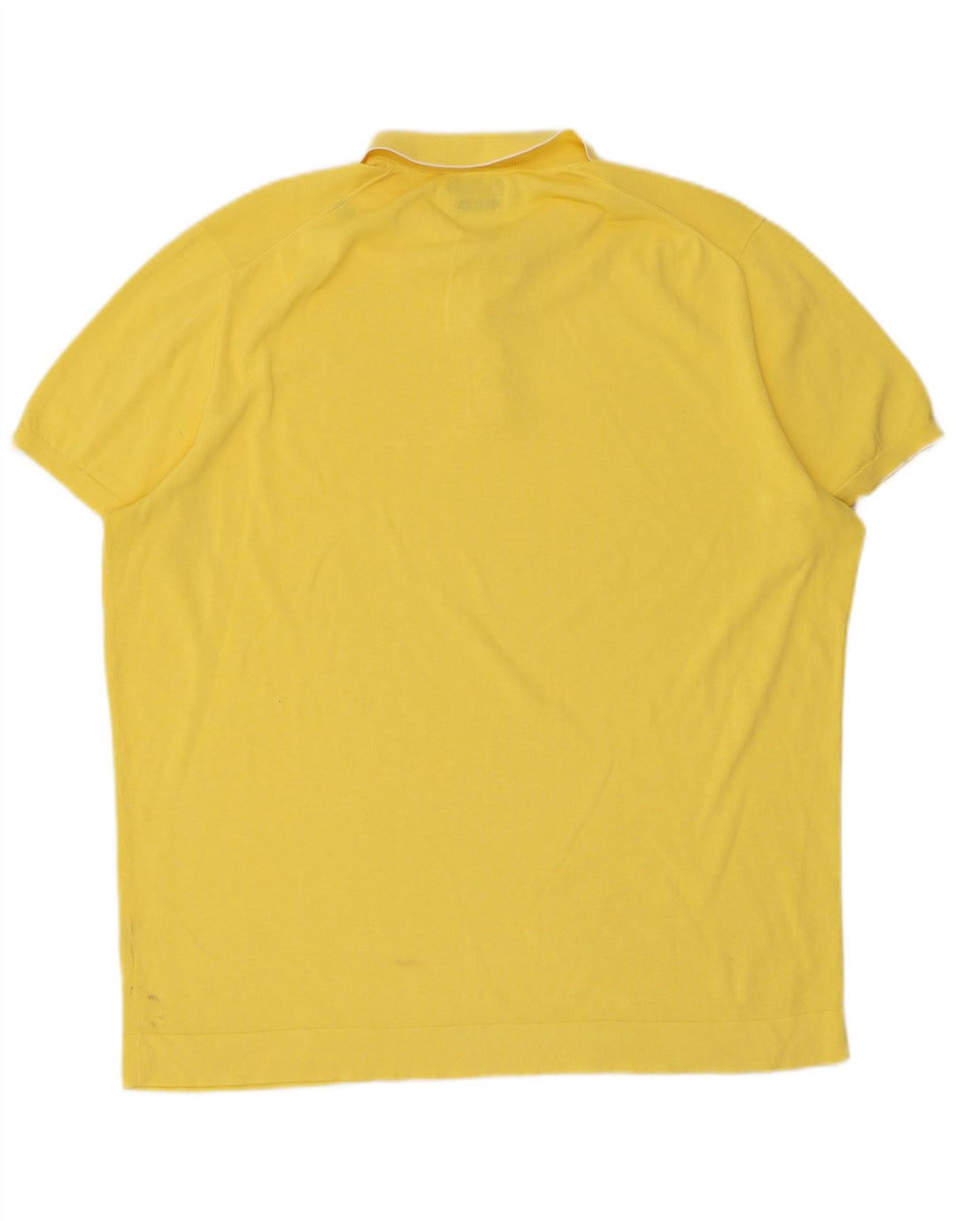Tricou polo Massimo Dutti pentru bărbați, bumbac galben XL