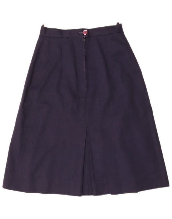 Fustă A-Line Vintage Femei W24 XS Bleumarin