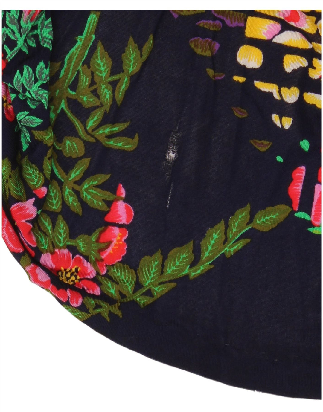 Fusta Maxi pentru femei VINTAGE cu talie înaltă IT 40 Small W24 Bleumarin Floral