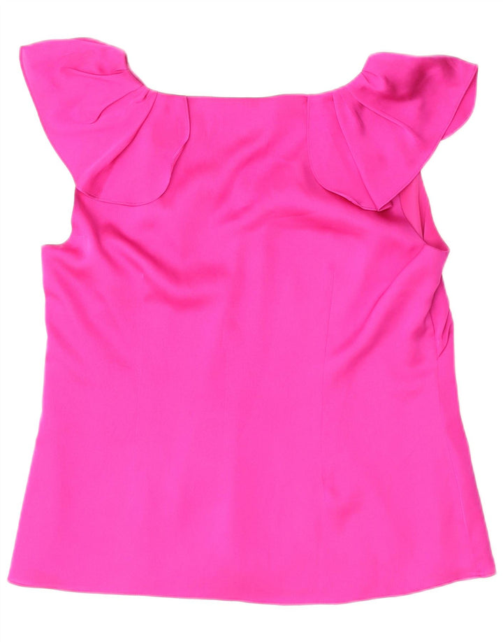 COAST Womens Sleeveless Blouse Top UK 16 Large Pink Polyester