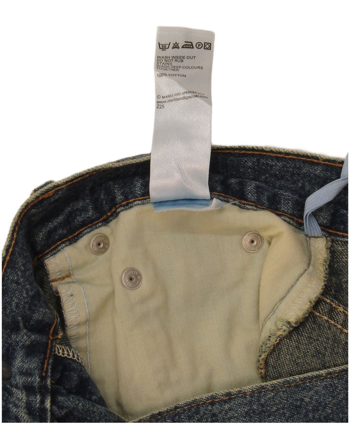 Fusta de blugi pentru femei Marks & Spencer UK 14 Medium W30 Bumbac albastru