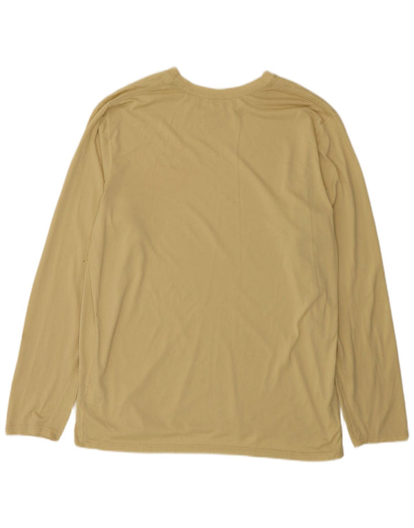 Nike pentru bărbați Dri Fit Top cu mânecă lungă XL Galben Poliester