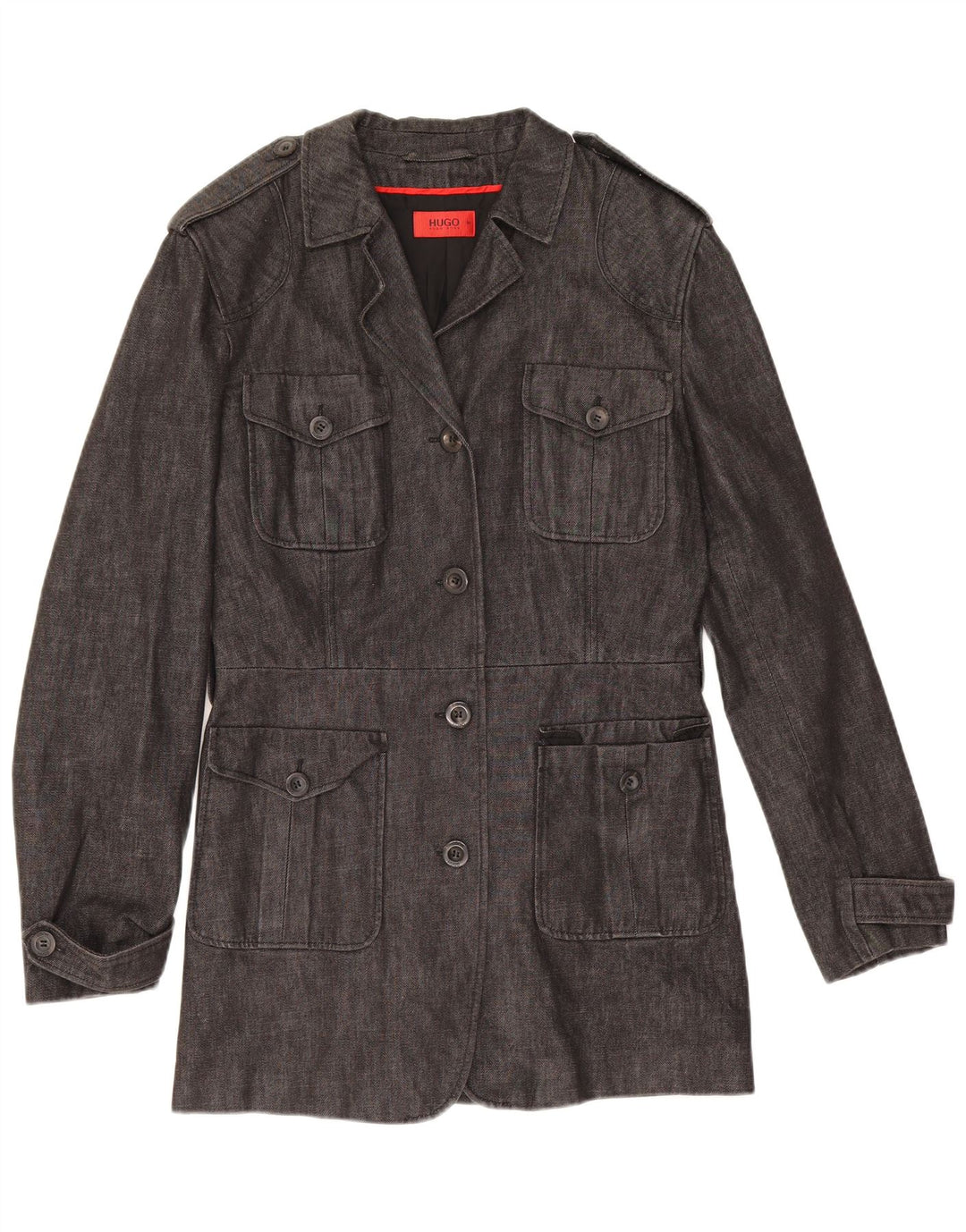 Palton militar pentru femei Hugo Boss EU 36 Bumbac gri mic