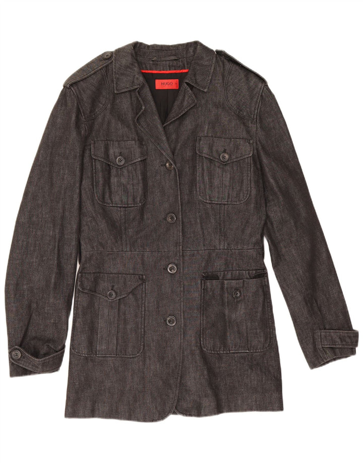 Palton militar pentru femei Hugo Boss EU 36 Bumbac gri mic