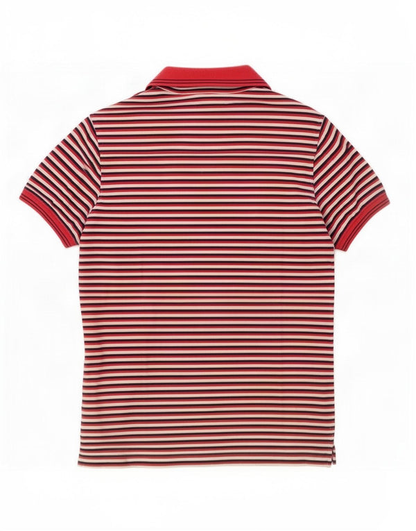 Tricou polo Liu Jo pentru femei UK 18 XL, bumbac cu dungi roșii