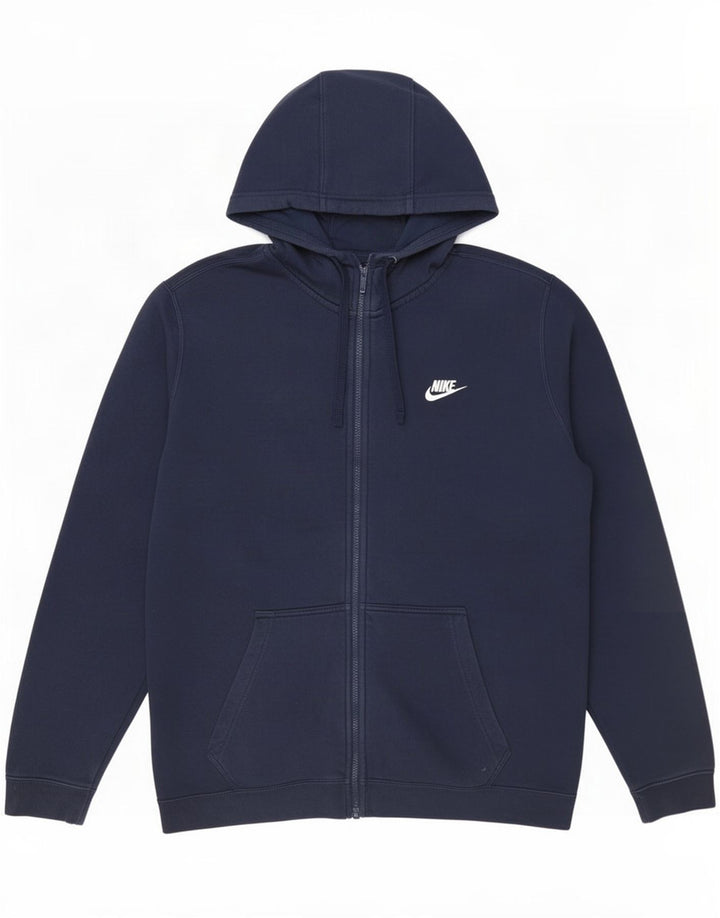 Pulover Nike pentru bărbați, cu fermoar, mare, bleumarin