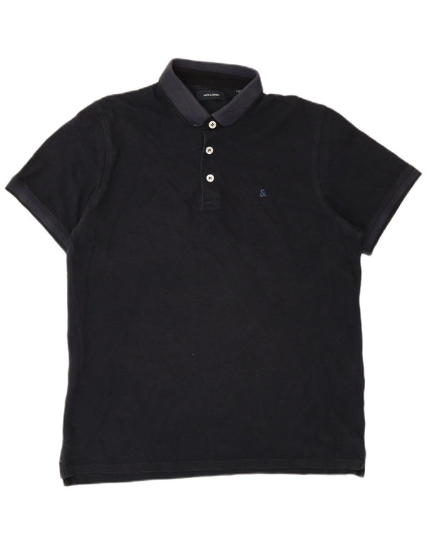 Cămașă polo Jack & Jones pentru bărbați, XL, bumbac bleumarin