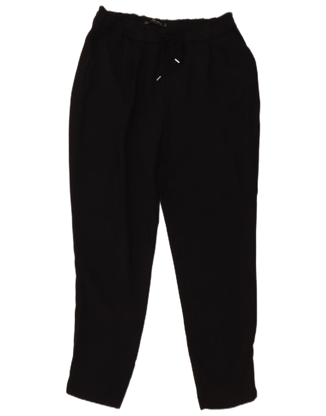Pantaloni chino slim pentru femei ZARA Mici L26 L26 Poliester negru