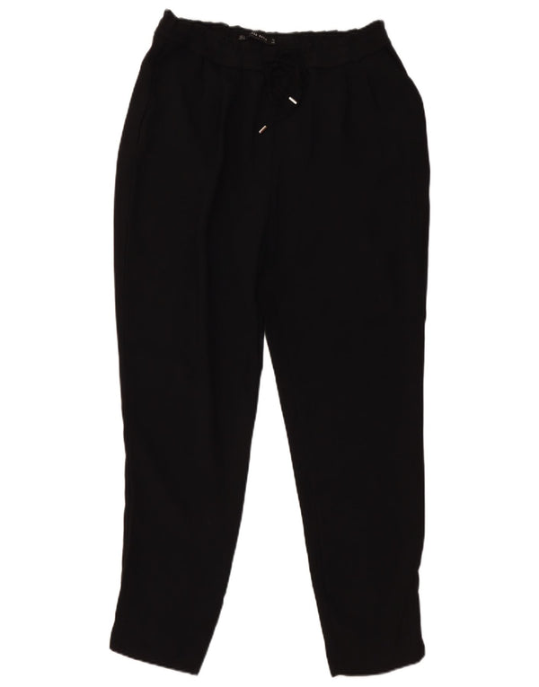 Pantaloni chino slim pentru femei ZARA Mici L26 L26 Poliester negru