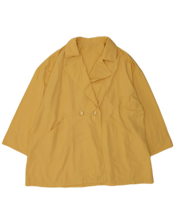Palton supradimensionat pentru femei Vintage UK 22 3XL Galben