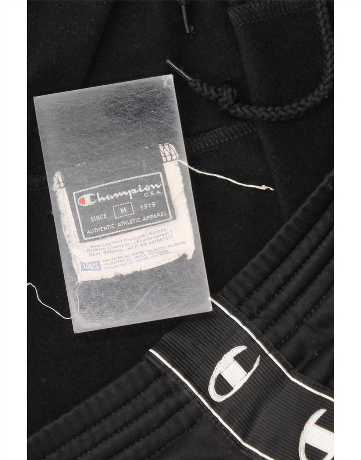 Pantaloni de trening grafic pentru bărbați CHAMPION Poliester mediu negru