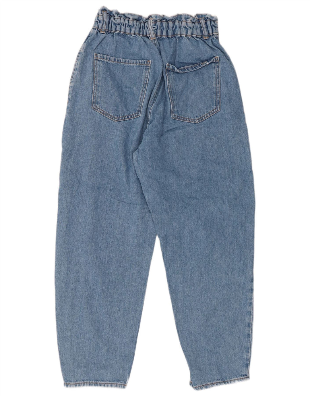 Blugi cu talie înaltă ZARA pentru femei, crop, cu talie înaltă, EU 38 Mici W28 L25 Albastru