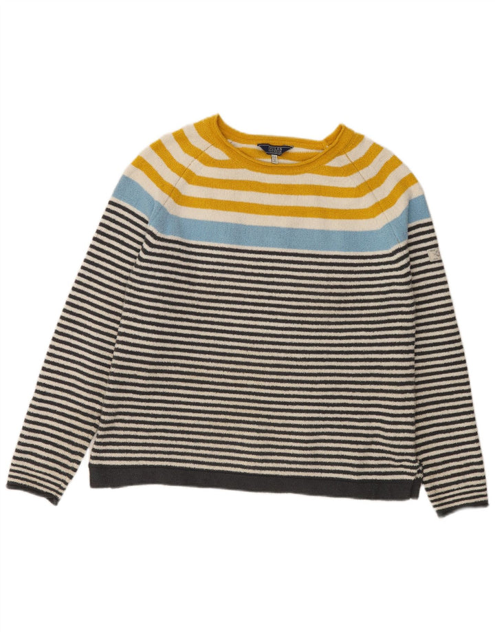 Pulover pentru femei Joules cu gât de barcă UK 12 Medium, multicolor, cu dungi