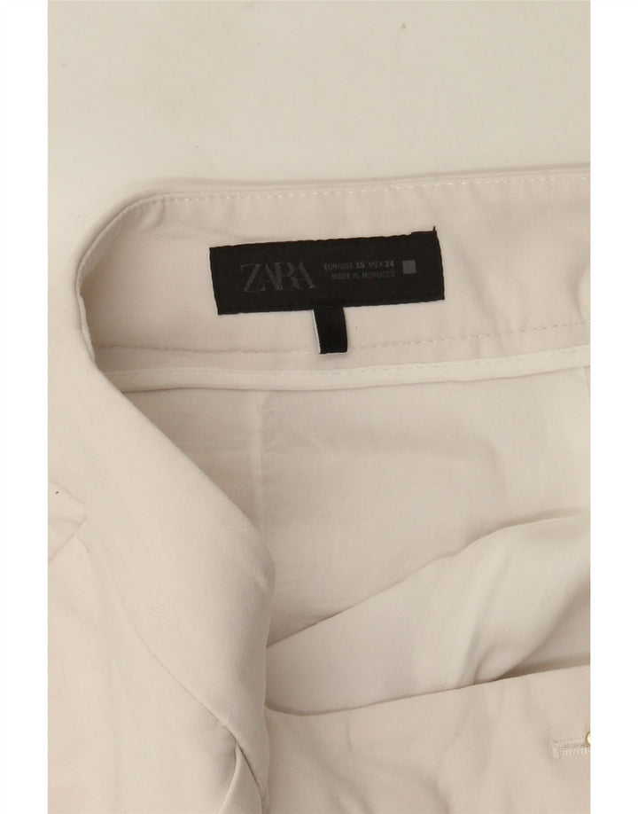 Fusta pentru femeie Zara UK 6 XS W30, viscoză albă