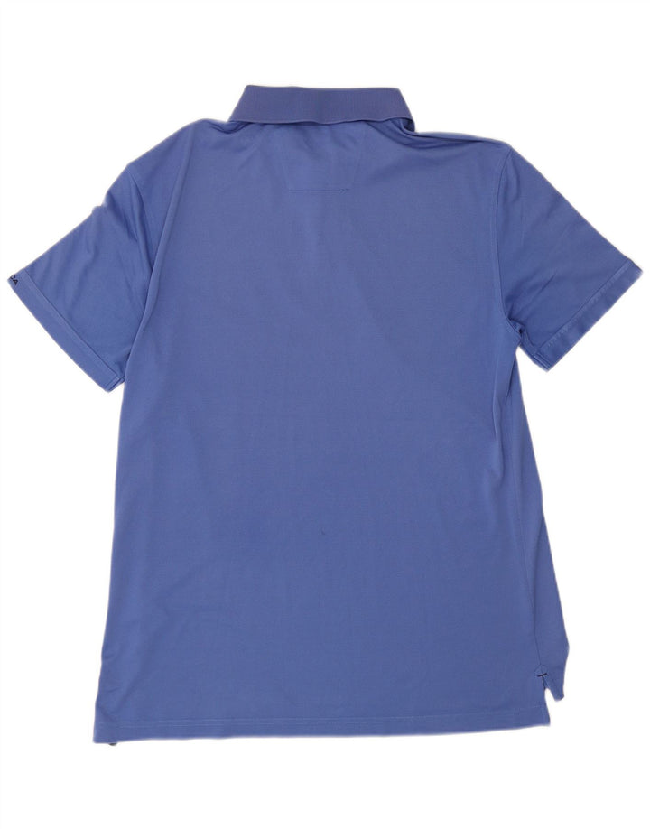 Tricou polo pentru bărbați Nautica, poliester albastru mediu