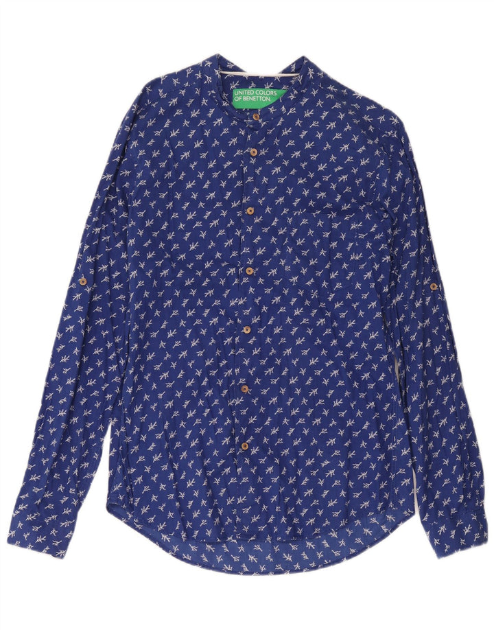 Cămașă pentru bărbați Benetton XS Albastru Floral