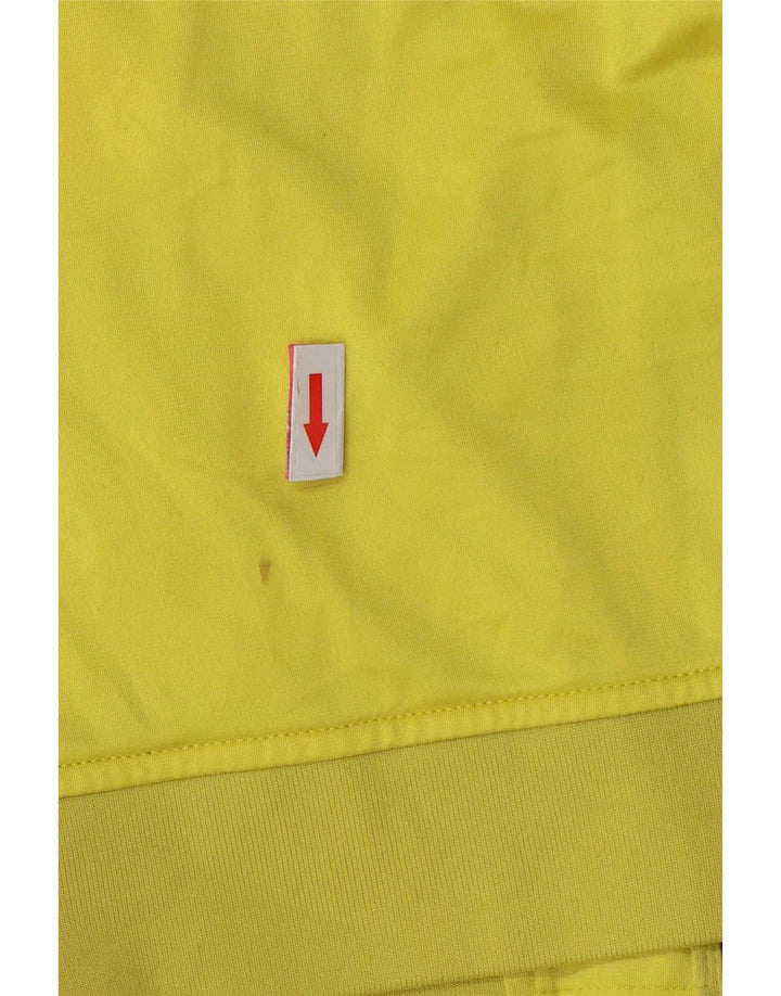 Jachetă de top pentru trening grafic Kappa pentru femei UK 14 Medium Yellow Colorblock