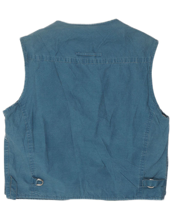 Gilet utilitar pentru bărbați Casucci UK 36 Small Blue Bumbac