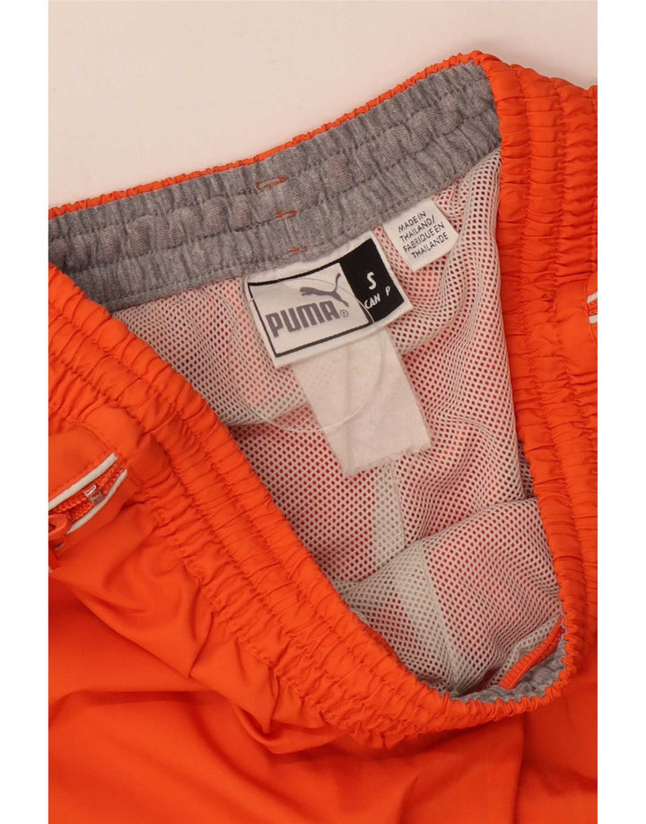 Pantaloni de trening Puma pentru bărbați, poliester portocaliu mic