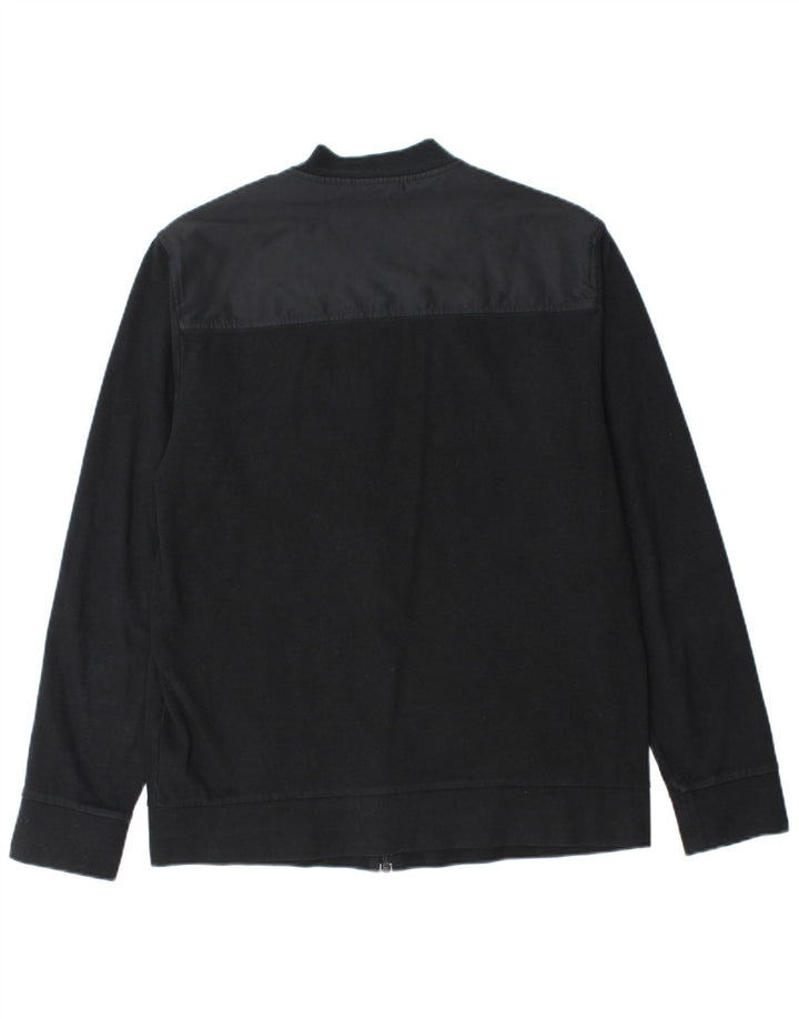 Jachetă de trening pentru bărbați Dkny, bumbac color bloc negru mediu