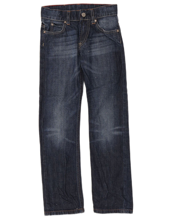Blugi drepti pentru baieti Levi's 7-8 ani L24 L25 Bumbac bleumarin