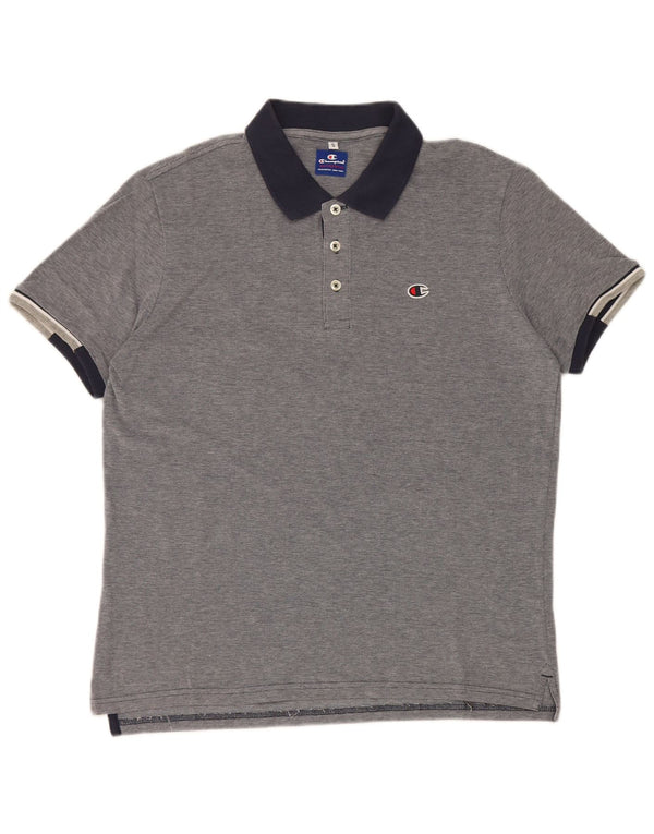 Tricou polo pentru rugby pentru bărbați Champion, albastru marin, color block