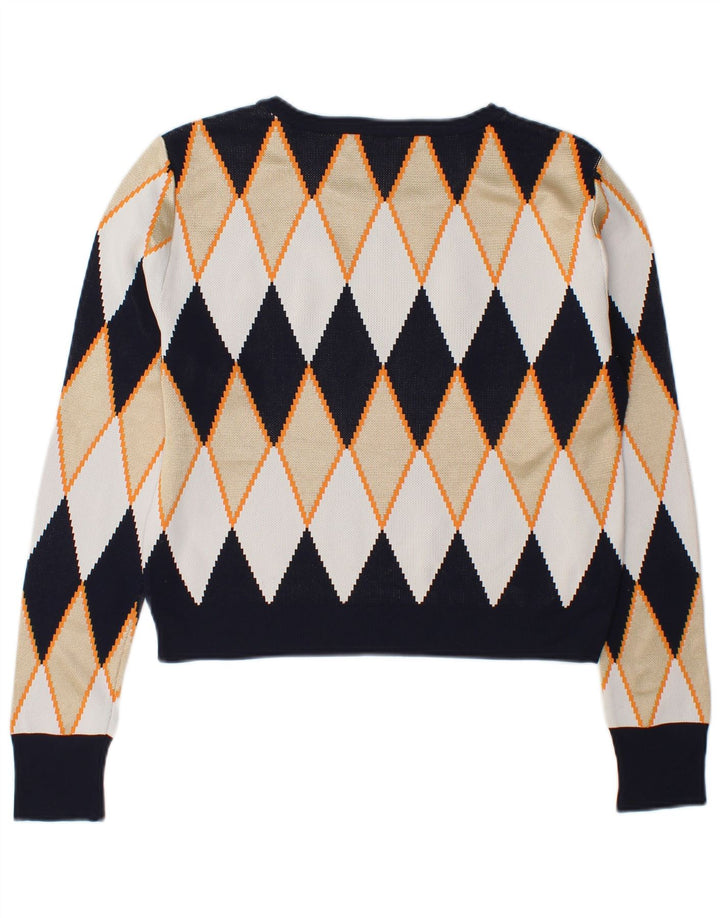 Pulover pentru damă Zara cu gât de barcă UK 14 Medium Multicolor
