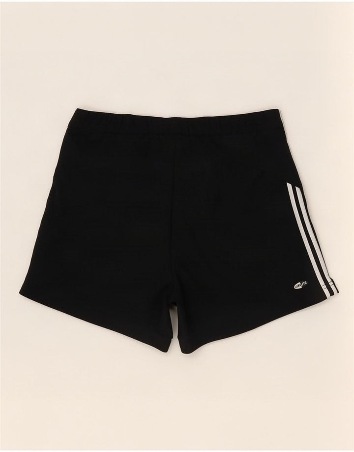 Pantaloni scurți sport Adidas Climalite Regular pentru femei UK 10 Small Negru Poliester