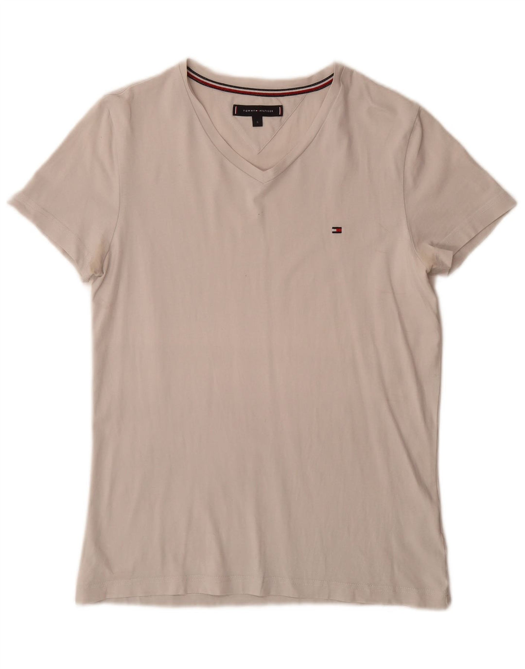 Tricou pentru bărbați Tommy Hilfiger Top mic, alb, bumbac