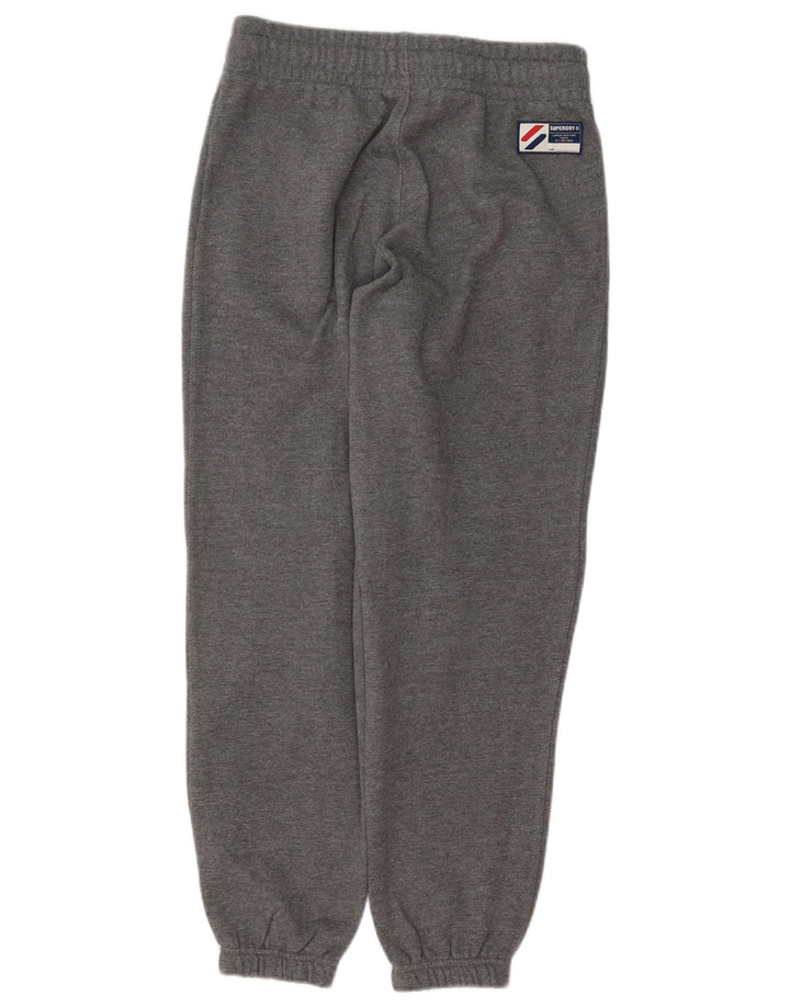 SUPERDRY Pantaloni de trening pentru femei Joggeri UK 8 Bumbac gri mic