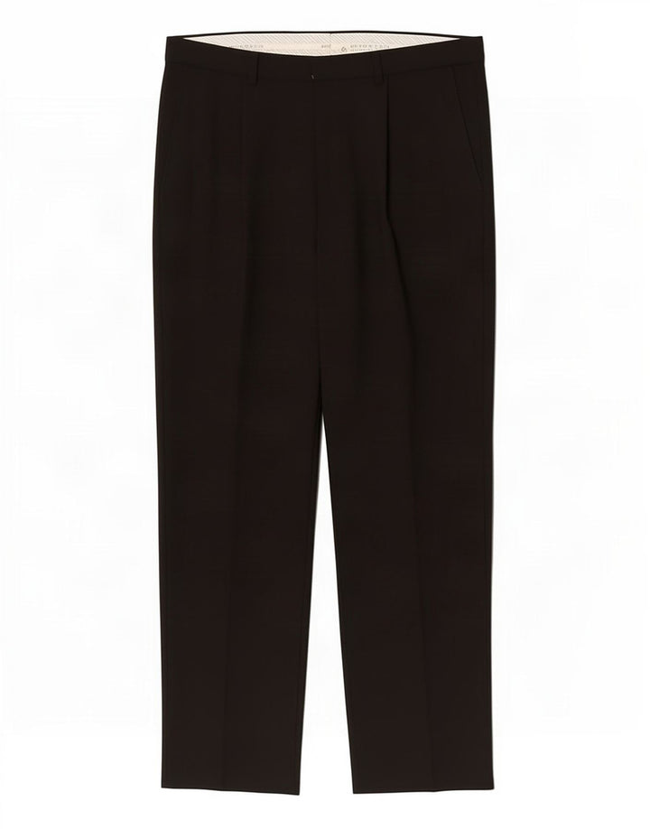 Pantaloni chino drepți pentru bărbați Marks & Spencer L34 L29 Poliester negru