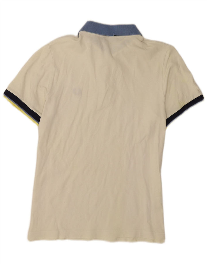 Cămașă polo Fred Perry pentru bărbați, bumbac alb mediu, cu formă regulată