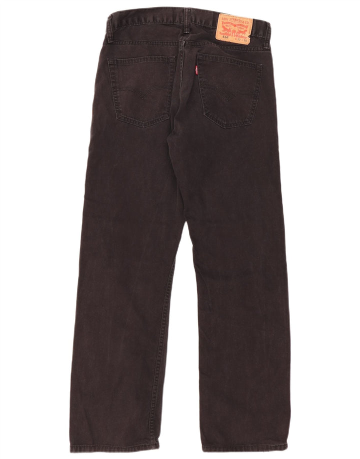 Blugi drepti pentru bărbați LEVI'S 514 W32 L30 bumbac negru