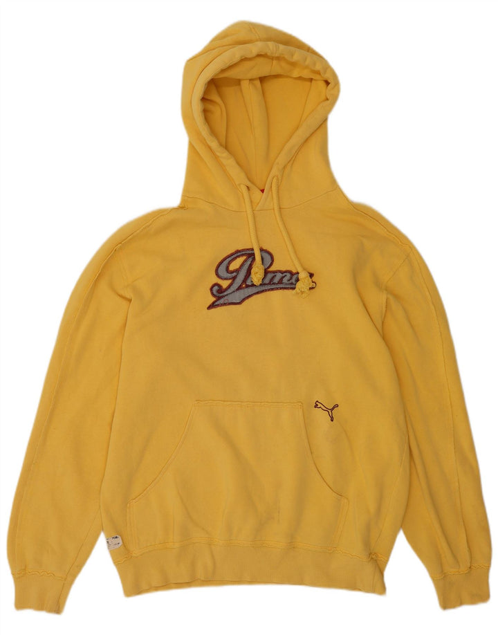 Pulover pentru bărbați Puma Graphic Hoodie, bumbac galben mediu