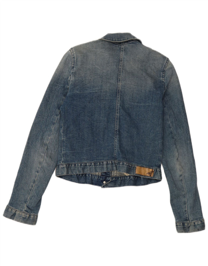 Jachetă de blugi vintage pentru femei IT 40 Small Blue Bumbac