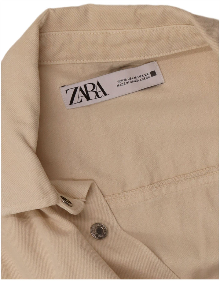 Costum pentru femei Zara din denim UK 14 Bej mediu