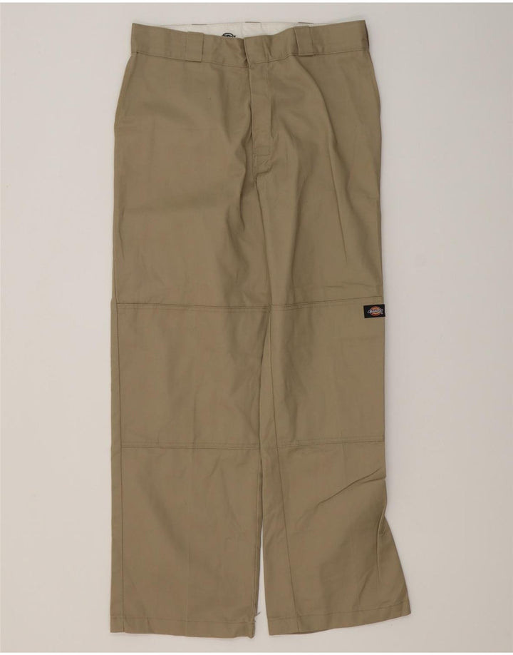 DICKIES Pantaloni cargo largi pentru bărbați W32 L32 poliester bej