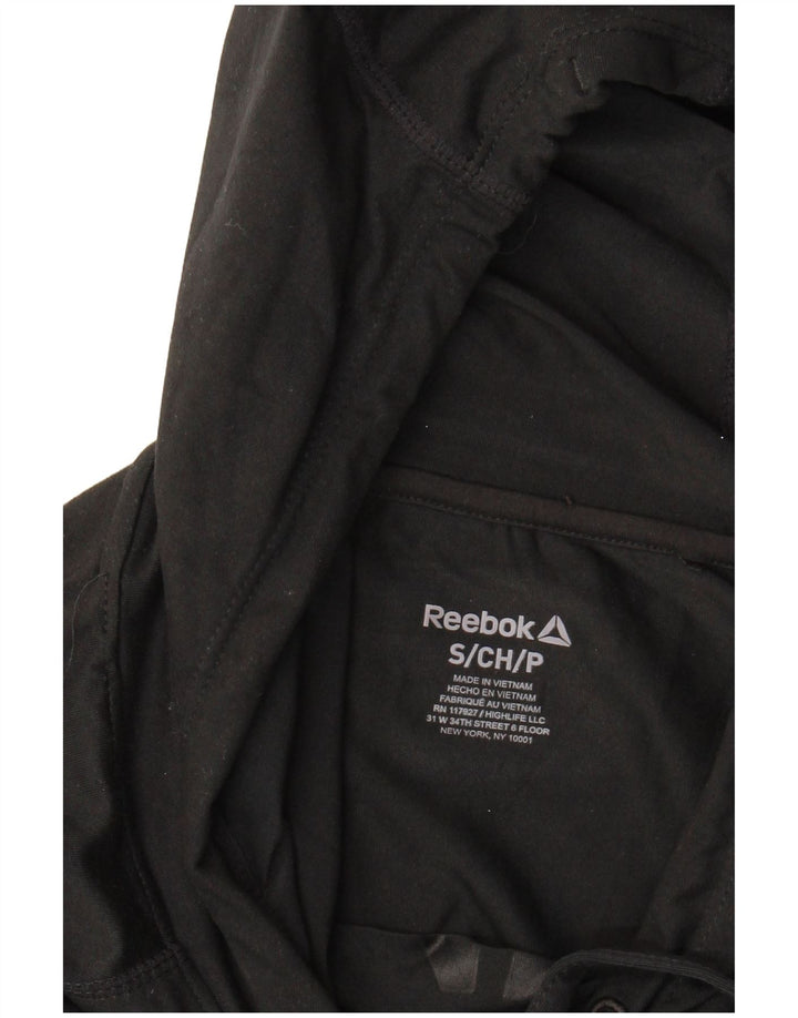 Jumper Reebok pentru femei, supradimensionat, cu capota, UK 10, negru