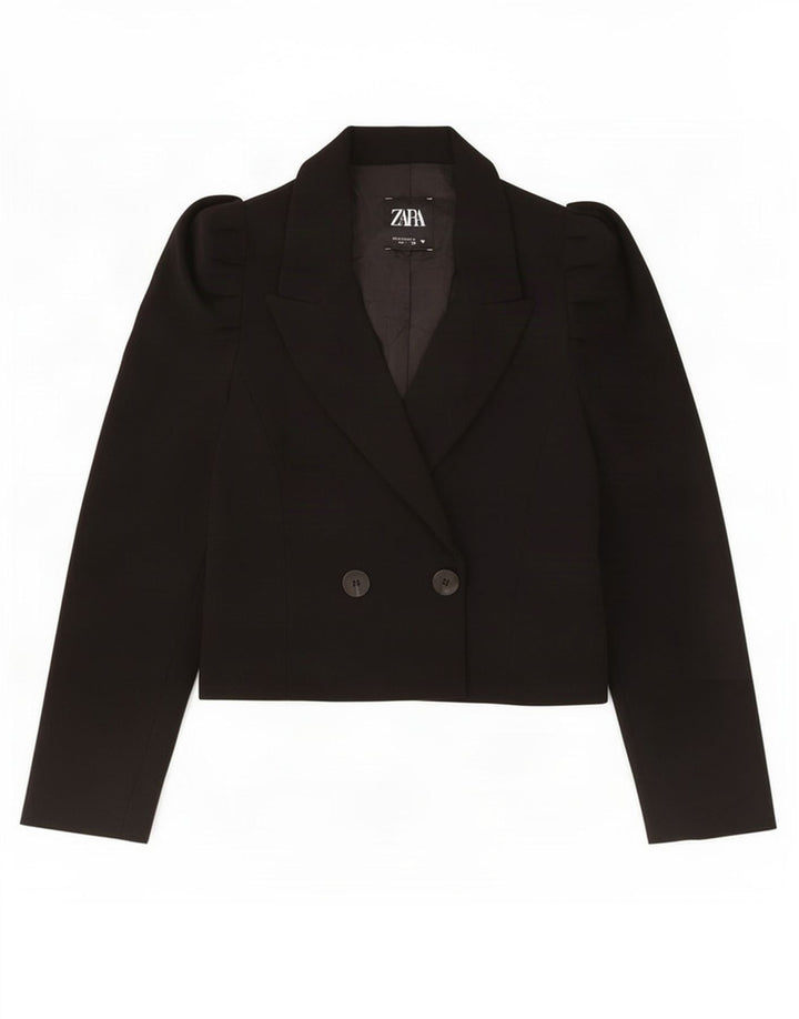 Jachetă Bolero pentru femei Zara UK 10 Mic Negru Poliester