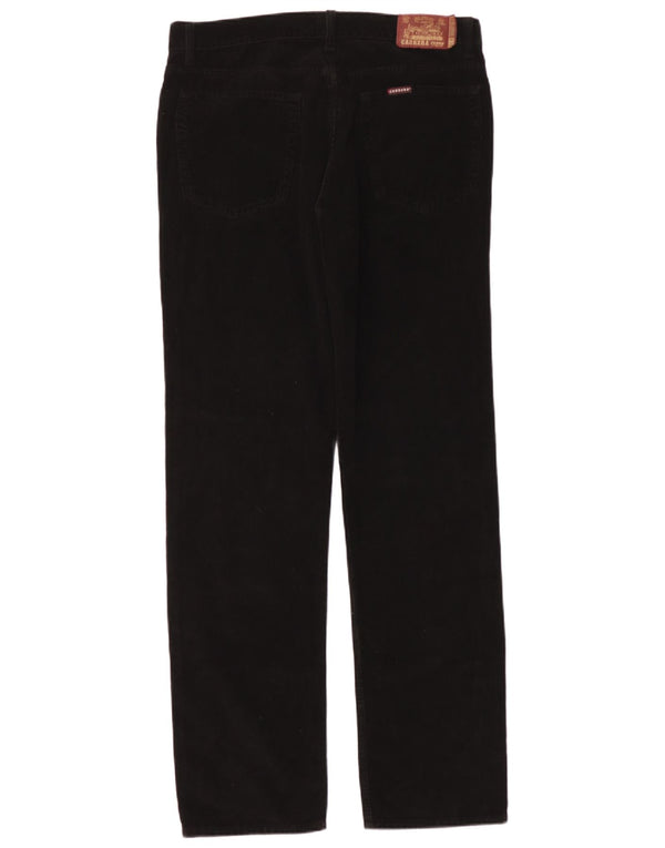 Pantaloni pentru bărbați Carrera 700, cu ajustare normală, din velur, W36 L30, bumbac negru