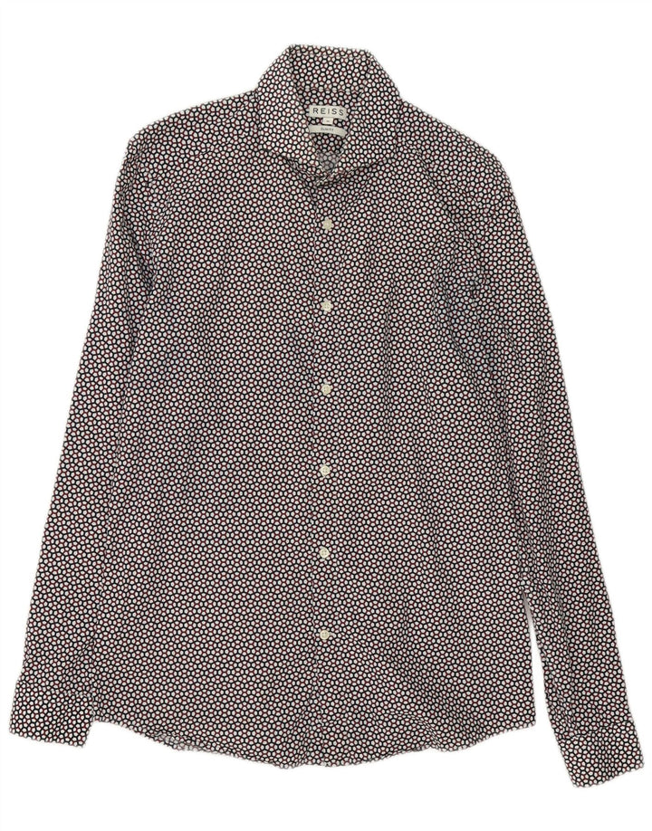 Cămașă Reiss Bărbați Slim Fit Bumbac Geometric Multicolor Mediu